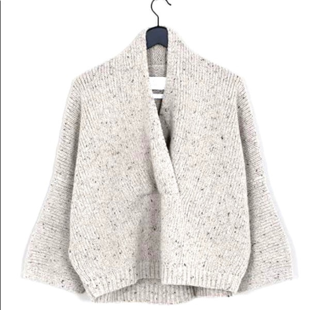 ISO Lauren Manoogian Poncho Shawl in Ecru Tweed - any size!